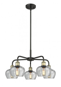 Fenton - 5 Light - 25 inch - Black Antique Brass - Chandelier (3442|516-5CR-BAB-G92)