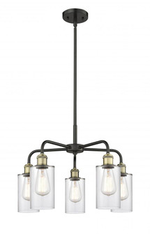 Clymer - 5 Light - 22 inch - Black Antique Brass - Chandelier (3442|516-5CR-BAB-G802)