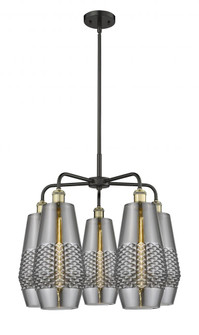 Windham - 5 Light - 25 inch - Black Antique Brass - Chandelier (3442|516-5CR-BAB-G683-7)