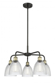 Castile - 5 Light - 24 inch - Black Antique Brass - Chandelier (3442|516-5CR-BAB-G382)