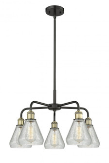 Conesus - 5 Light - 24 inch - Black Antique Brass - Chandelier (3442|516-5CR-BAB-G275)