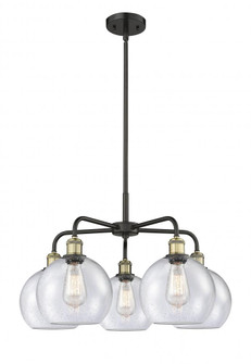 Athens - 5 Light - 26 inch - Black Antique Brass - Chandelier (3442|516-5CR-BAB-G124-8)
