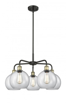 Athens - 5 Light - 26 inch - Black Antique Brass - Chandelier (3442|516-5CR-BAB-G122-8)