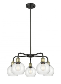 Athens - 5 Light - 24 inch - Black Antique Brass - Chandelier (3442|516-5CR-BAB-G124-6)