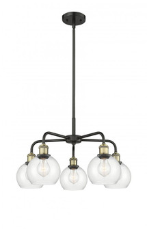 Athens - 5 Light - 24 inch - Black Antique Brass - Chandelier (3442|516-5CR-BAB-G122-6)