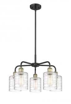 Cobbleskill - 5 Light - 23 inch - Black Antique Brass - Chandelier (3442|516-5CR-BAB-G1113)