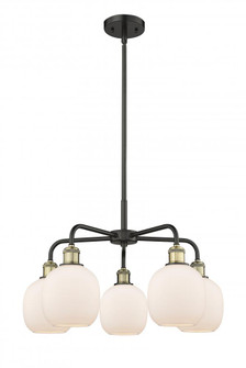 Belfast - 5 Light - 24 inch - Black Antique Brass - Chandelier (3442|516-5CR-BAB-G101)