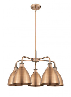 Bristol - 5 Light - 26 inch - Antique Copper - Chandelier (3442|516-5CR-AC-MBD-75-AC)