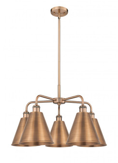 Berkshire - 5 Light - 26 inch - Antique Copper - Chandelier (3442|516-5CR-AC-MBC-8-AC)