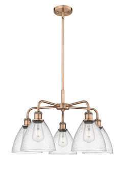 Bristol - 5 Light - 26 inch - Antique Copper - Chandelier (3442|516-5CR-AC-GBD-754)