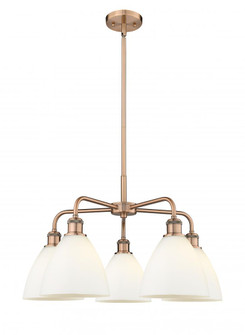 Bristol - 5 Light - 26 inch - Antique Copper - Chandelier (3442|516-5CR-AC-GBD-751)
