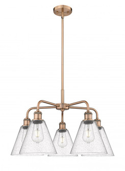 Berkshire - 5 Light - 26 inch - Antique Copper - Chandelier (3442|516-5CR-AC-GBC-84)