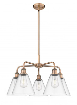 Berkshire - 5 Light - 26 inch - Antique Copper - Chandelier (3442|516-5CR-AC-GBC-82)
