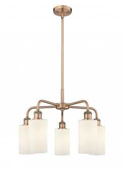 Clymer - 5 Light - 22 inch - Antique Copper - Chandelier (3442|516-5CR-AC-G801)