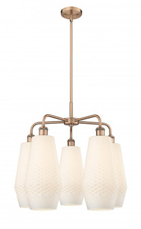 Windham - 5 Light - 25 inch - Antique Copper - Chandelier (3442|516-5CR-AC-G681-7)