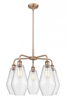 Cindyrella - 5 Light - 25 inch - Antique Copper - Chandelier (3442|516-5CR-AC-G654-7)