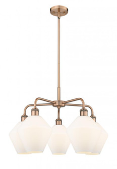 Cindyrella - 5 Light - 26 inch - Antique Copper - Chandelier (3442|516-5CR-AC-G651-8)