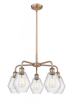 Cindyrella - 5 Light - 24 inch - Antique Copper - Chandelier (3442|516-5CR-AC-G654-6)