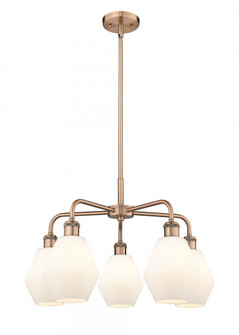 Cindyrella - 5 Light - 24 inch - Antique Copper - Chandelier (3442|516-5CR-AC-G651-6)