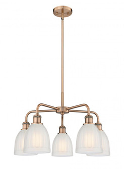 Brookfield - 5 Light - 24 inch - Antique Copper - Chandelier (3442|516-5CR-AC-G441)