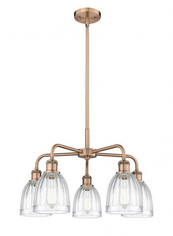 Brookfield - 5 Light - 24 inch - Antique Copper - Chandelier (3442|516-5CR-AC-G442)