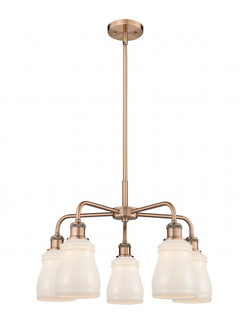 Ellery - 5 Light - 23 inch - Antique Copper - Chandelier (3442|516-5CR-AC-G391)