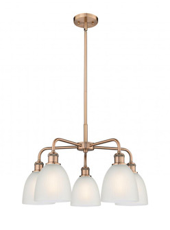 Castile - 5 Light - 24 inch - Antique Copper - Chandelier (3442|516-5CR-AC-G381)