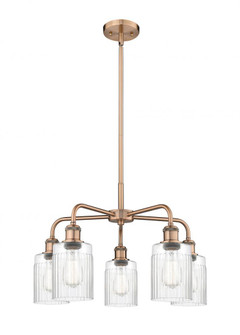 Hadley - 5 Light - 23 inch - Antique Copper - Chandelier (3442|516-5CR-AC-G342)