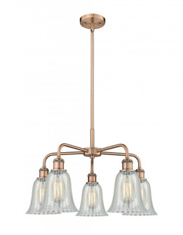 Hanover - 5 Light - 24 inch - Antique Copper - Chandelier (3442|516-5CR-AC-G2811)