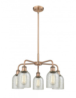 Caledonia - 5 Light - 23 inch - Antique Copper - Chandelier (3442|516-5CR-AC-G259)