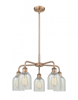 Caledonia - 5 Light - 23 inch - Antique Copper - Chandelier (3442|516-5CR-AC-G2511)