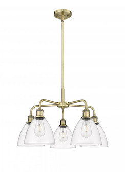 Bristol - 5 Light - 26 inch - Antique Brass - Chandelier (3442|516-5CR-AB-GBD-752)