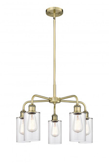 Clymer - 5 Light - 22 inch - Antique Brass - Chandelier (3442|516-5CR-AB-G802)