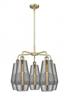 Windham - 5 Light - 25 inch - Antique Brass - Chandelier (3442|516-5CR-AB-G683-7)