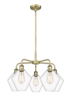 Cindyrella - 5 Light - 26 inch - Antique Brass - Chandelier (3442|516-5CR-AB-G652-8)