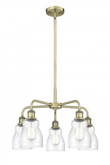 Ellery - 5 Light - 23 inch - Antique Brass - Chandelier (3442|516-5CR-AB-G394)