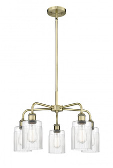 Hadley - 5 Light - 23 inch - Antique Brass - Chandelier (3442|516-5CR-AB-G342)
