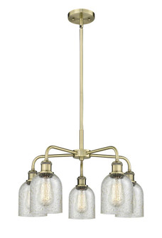 Caledonia - 5 Light - 23 inch - Antique Brass - Chandelier (3442|516-5CR-AB-G259)