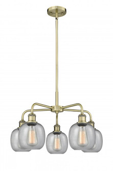 Belfast - 5 Light - 24 inch - Antique Brass - Chandelier (3442|516-5CR-AB-G104)