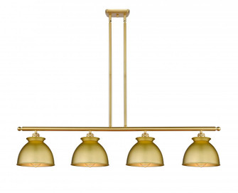 Adirondack - 4 Light - 48 inch - Satin Gold - Stem hung - Island Light (3442|516-4I-SG-M14-SG)