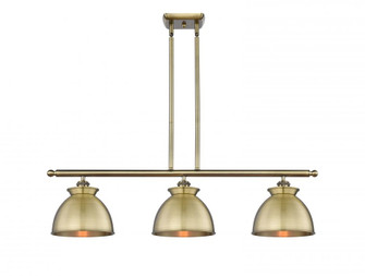 Adirondack - 3 Light - 36 inch - Antique Brass - Stem hung - Island Light (3442|516-3I-AB-M14-AB)