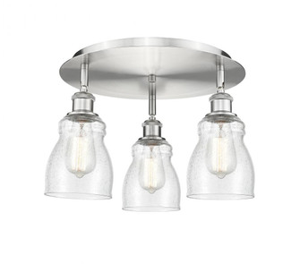 Ellery - 3 Light - 17 inch - Satin Nickel - Semi-Flush Mount (3442|516-3C-SN-G394)