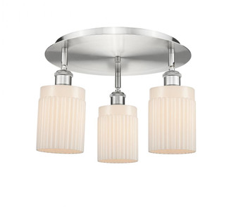 Hadley - 3 Light - 16 inch - Satin Nickel - Semi-Flush Mount (3442|516-3C-SN-G341)