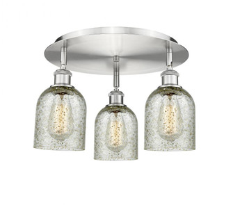 Caledonia - 3 Light - 17 inch - Satin Nickel - Semi-Flush Mount (3442|516-3C-SN-G259)
