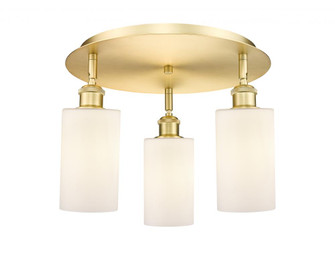 Clymer - 3 Light - 16 inch - Satin Gold - Flush Mount (3442|516-3C-SG-G801)