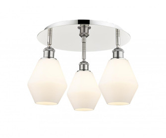 Cindyrella - 3 Light - 18 inch - Polished Nickel - Semi-Flush Mount (3442|516-3C-PN-G651-6)
