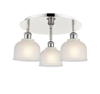 Dayton - 3 Light - 17 inch - Polished Nickel - Semi-Flush Mount (3442|516-3C-PN-G411)