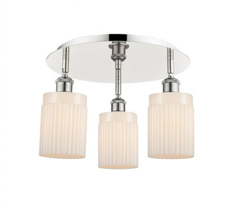 Hadley - 3 Light - 16 inch - Polished Nickel - Semi-Flush Mount (3442|516-3C-PN-G341)