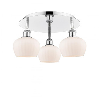 Fenton - 3 Light - 18 inch - Polished Chrome - Semi-Flush Mount (3442|516-3C-PC-G91)