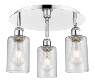 Clymer - 3 Light - 16 inch - Polished Chrome - Semi-Flush Mount (3442|516-3C-PC-G804)